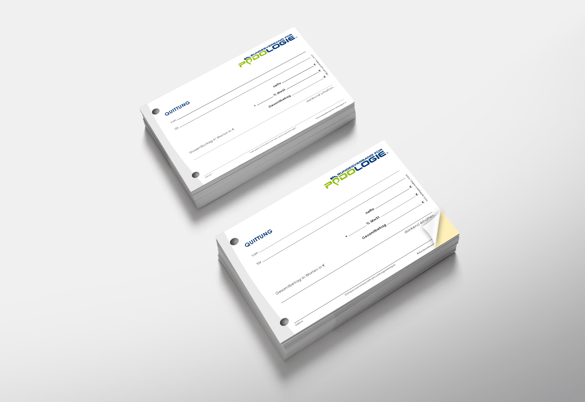 BV-Podologie_Produktbild_Quittung-mit-Durchschlag Quittung mit Durchschlag